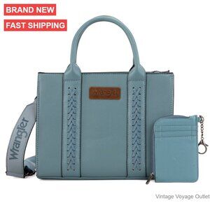 Medium Vegan Leather Tote with Detachable Crossbody Strap and Card Wallet